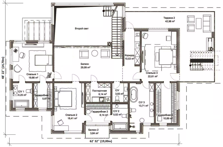 Great Mansion by Wright style "May Flower" — Photo 18