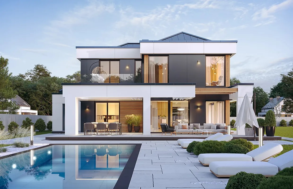 Modern Home Plan "Florida mini"  — Photo 2
