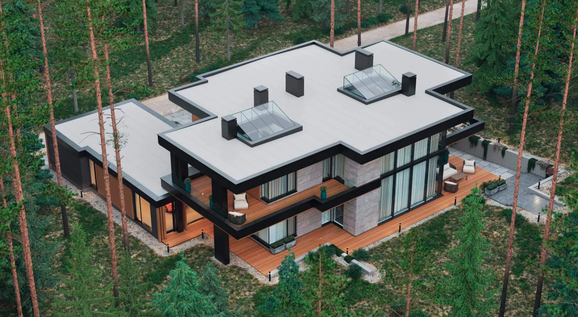 Great Mansion by Wright style "May Flower" — Photo 7