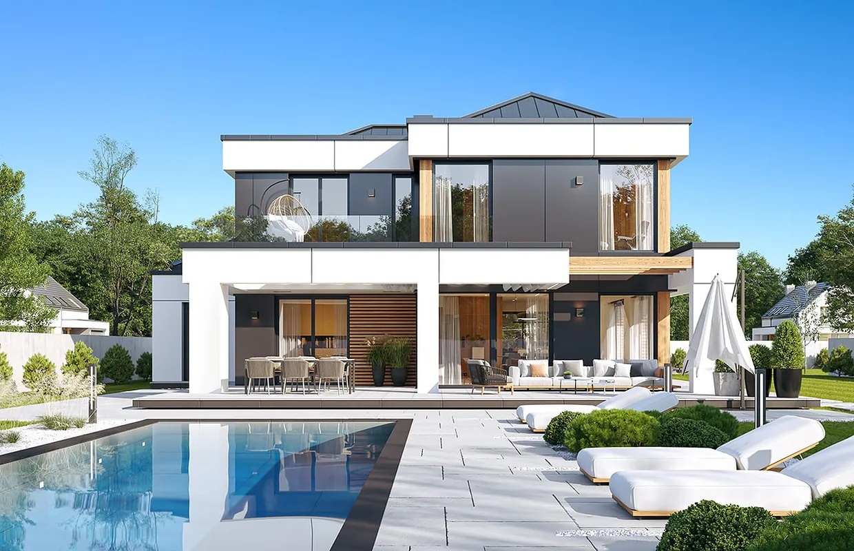 Modern Home Plan "Florida mini"  — Photo 1