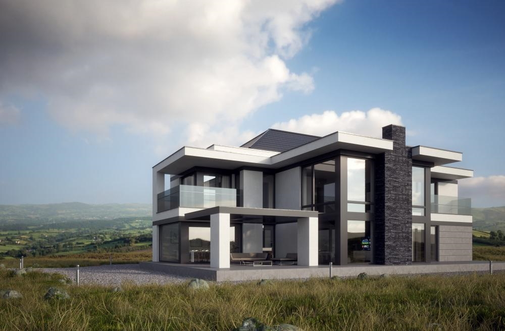 Елітний будинок з панорамним склінням