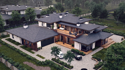 Frank Lloyd Wright style Mansion "Mamaia" — Photo 9
