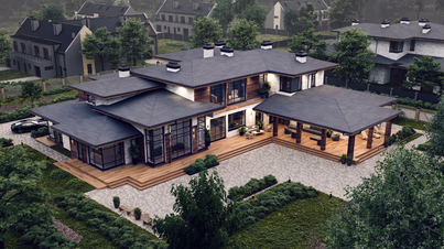 Frank Lloyd Wright style Mansion "Mamaia" — Photo 12