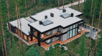 Great Mansion by Wright style "May Flower" — Photo 15